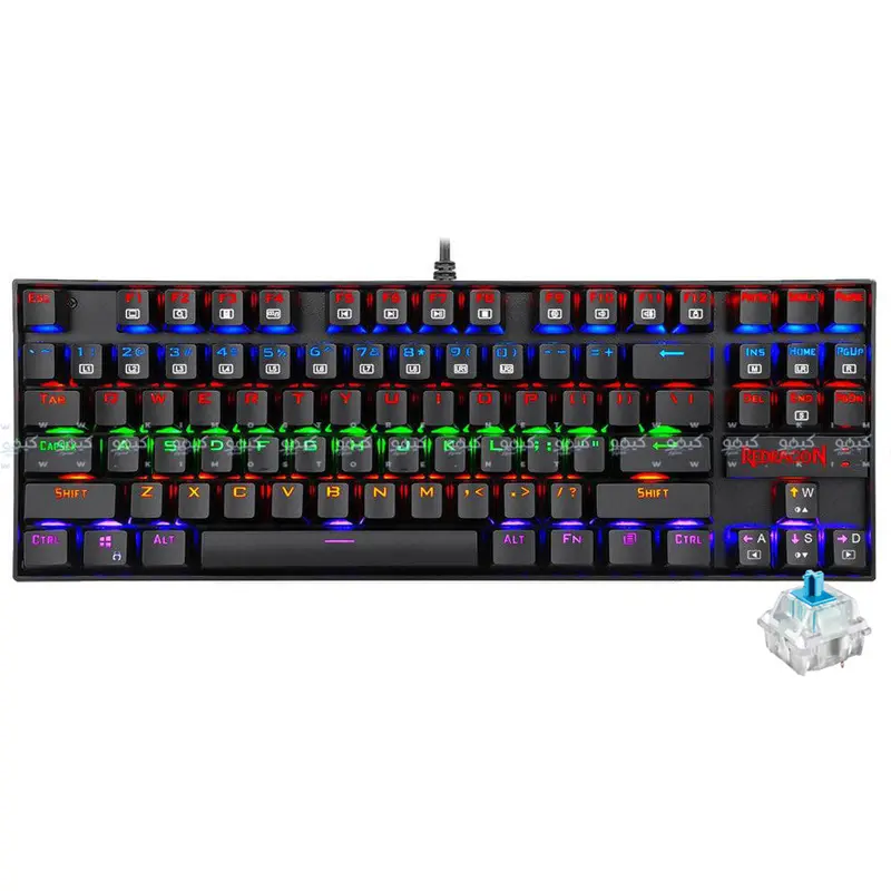 Redragon Kumara K552-Kb Mechanical Keyboard – Blue Switches, English/Arabic Layout, Rainbow Rgb Effect 1