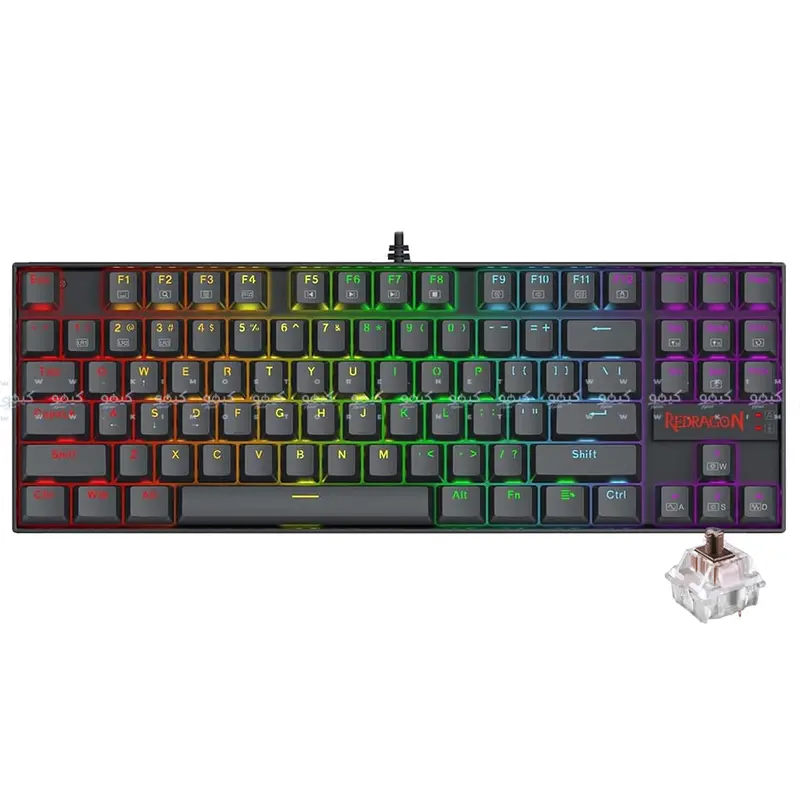 Redragon Kumara K552 Mechanical Keyboard – Brown Switches, English/Arabic Layout, Rgb Illumination 1