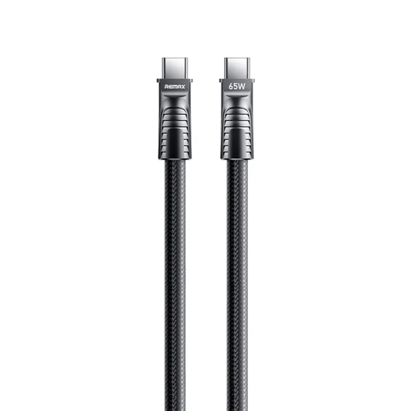 Remax C29 Type-C To Type-C Fast-Charging Cable – 0.3M Black (65W) 1