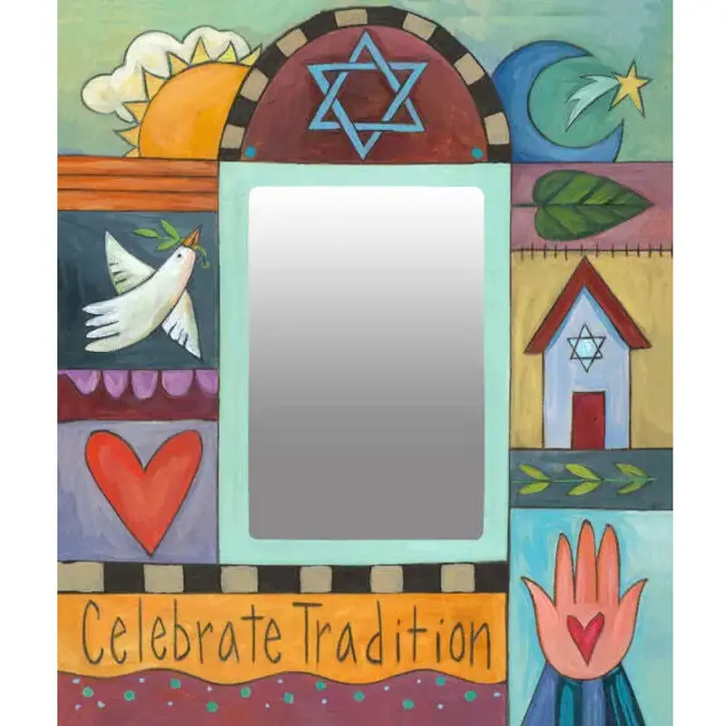 Shema Yisrael Photo Frame – Vibrantly Painted Wood For 5×7 Display 1