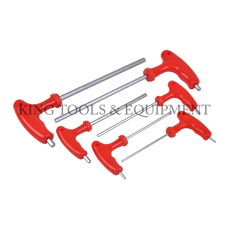 Six-Piece T-Handle Hex Key Set – Ergonomic Ball-End Allen Wrenches For Tight Spaces 1