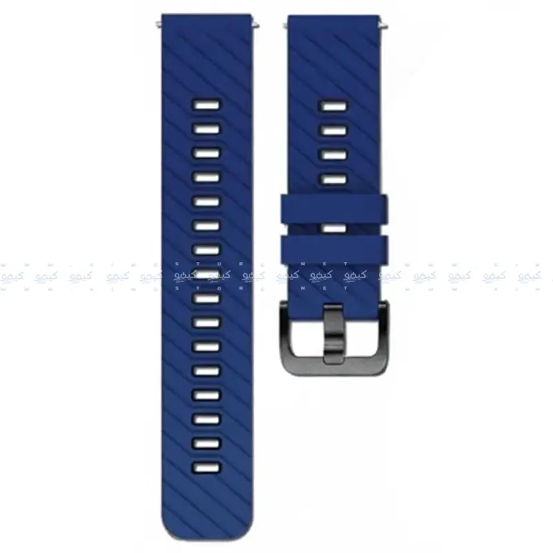 Slim 2.2Mm-Pin Silicone Watch Strap (22Mm Width) 1