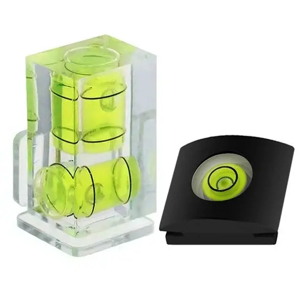 Slim 2-Axis Hot Shoe Spirit Level – Low-Profile Bubble Alignment Accessory 1