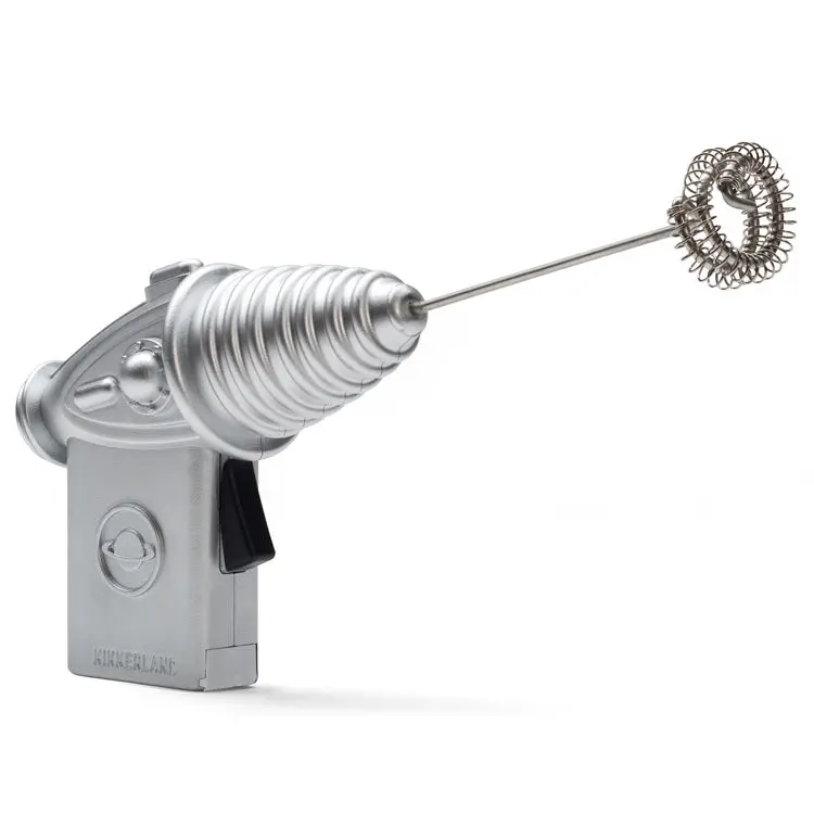 Space-Themed Electric Milk Frother With Ergonomic Grip 1
