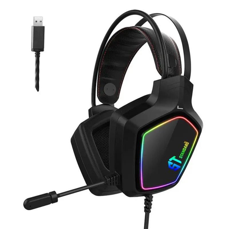 St-Standard Gm-08 Rgb Illuminated Gaming Headset – Stereo With 7.1 Surround Processing 1