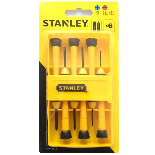 Stanley Stht066052-8 – 6-Piece Precision Screwdriver Set (Model 66-052) 1
