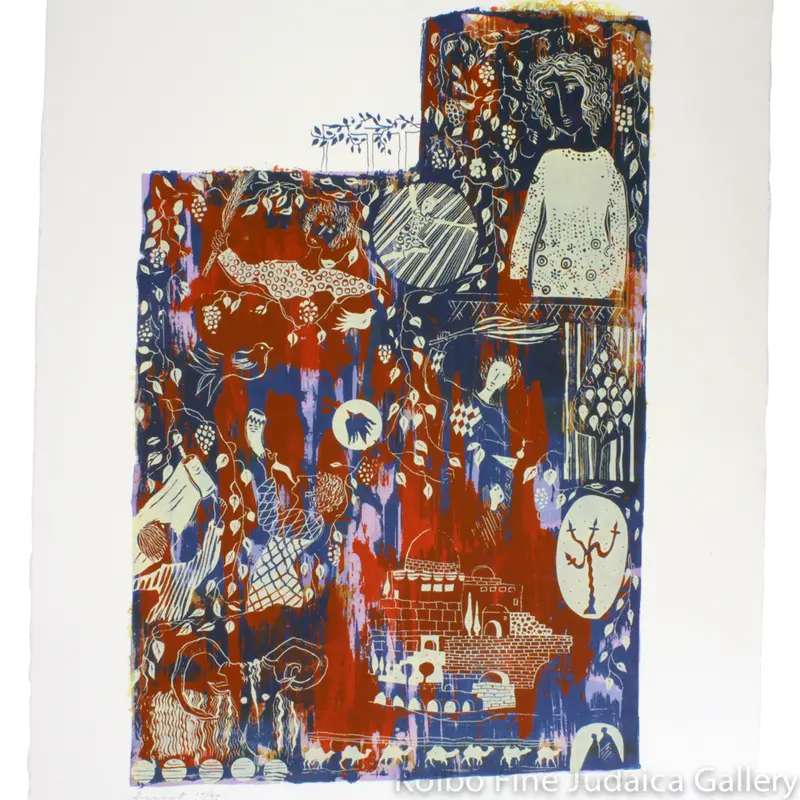Succoth Seasonal Art Print – Unframed Jewish Holiday Wall Decor 1