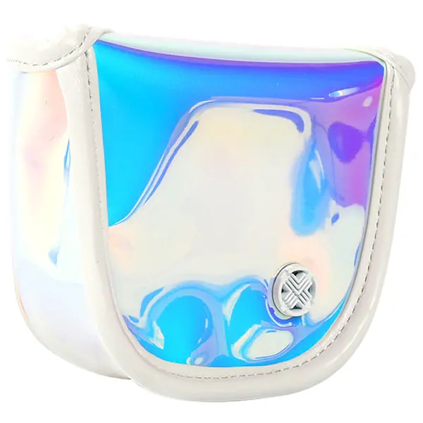 Techskin Holographic Mallet Putter Head Cover – White Golf Club Protector 1