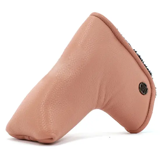 Techskin Pink Blush Blade Putter Headcover – Stylish Pu Golf Cover 1