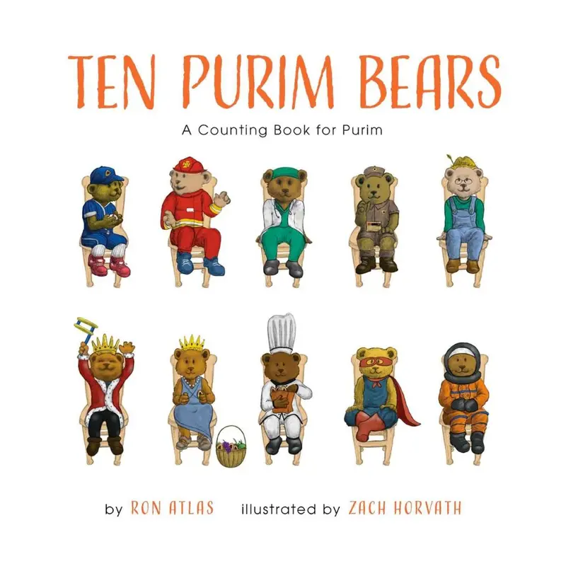 Ten Purim Bears: A Festive Counting Book For Young Children 1
