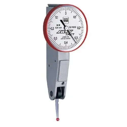 Tesa 01811000 Swisstast Dial Indicator – 0.8 Mm Range, 0.01 Mm Resolution, Ruby Contact Tip 1