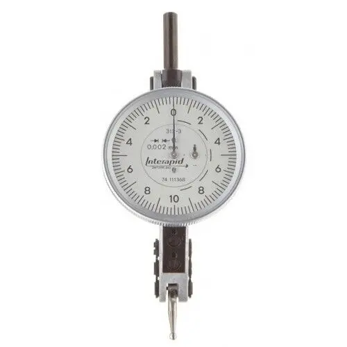 Tesa 074111368 Interapid Dial Indicator – 0.2 Mm Range, 0.002 Mm Resolution, Horizontal Mount 1