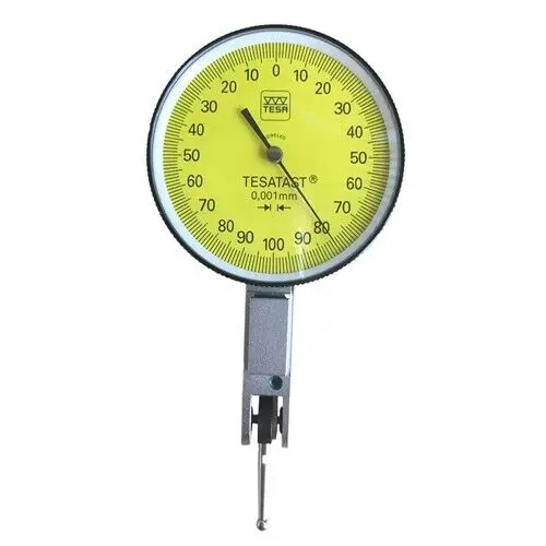 Tesa S18001695 Swisstast Dial Indicator – 0.2 Mm Range, 0.001 Mm Resolution, Lever Contact Type 1