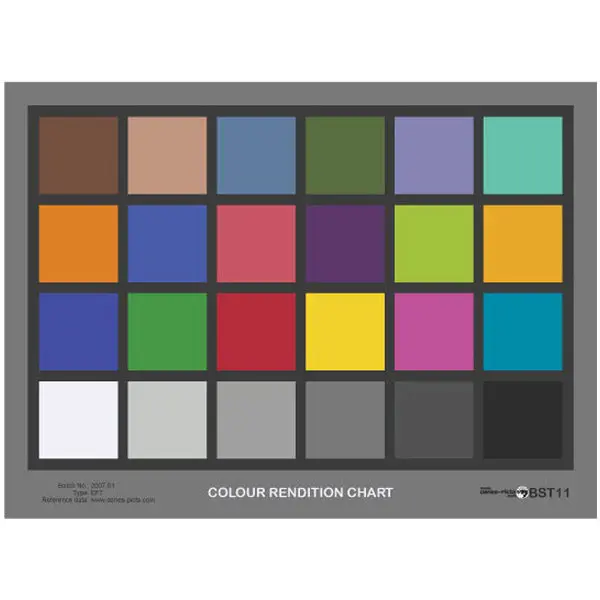 Tiffen Danes-Picta Bst11 Color Accuracy Reference Chart For Photography 1