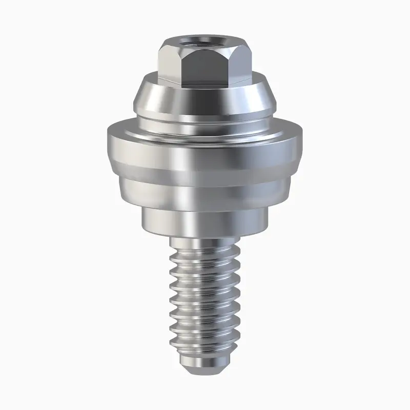 Tilobe Multi-Unit Straight Abutment With Rp Connection – 5.0 / 5.5 / 6.0 / 6.5 Mm Diameter, 1.0 Mm Cuff 1