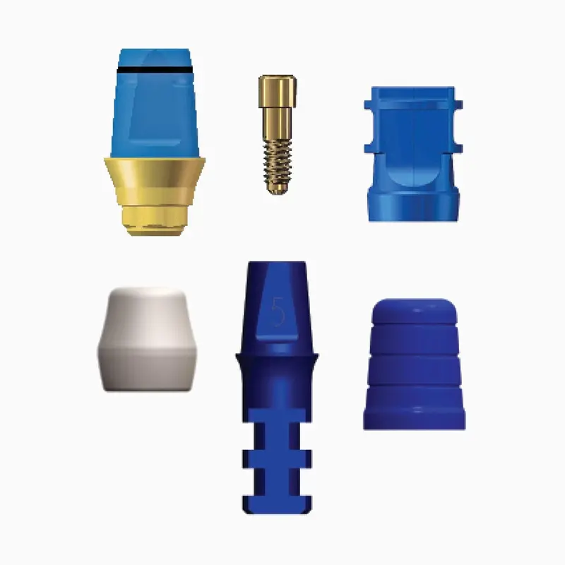 Tilobe Quick Pack Abutment – Regular Diameter, 4.1 Mm / 4.5 Mm Options, 5.0 Mm Fixture × 0.5 Mm Cuff 1