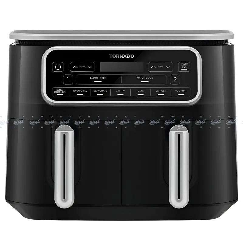 Tornado Thf-2508Du-Bs Dual-Zone Air Fryer – 8L Capacity, 2500W 1