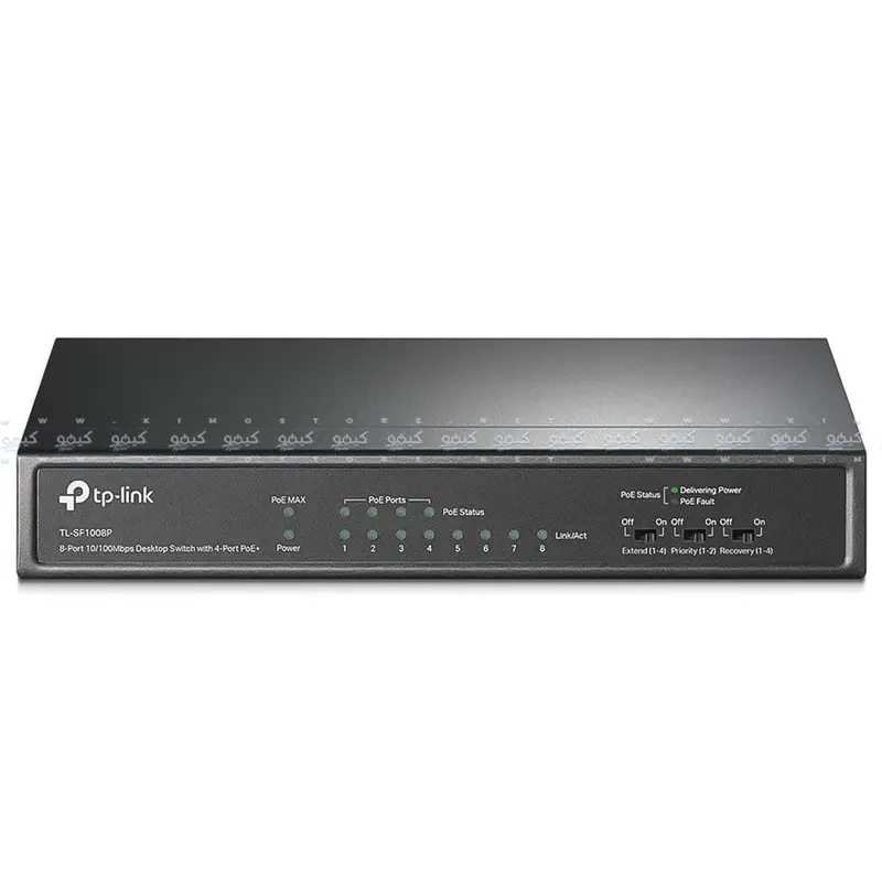 Tp-Link Tl-Sf1008P 8-Port Desktop Switch – 4× Poe+ (10/100Mbps), 4× Standard Ethernet 1