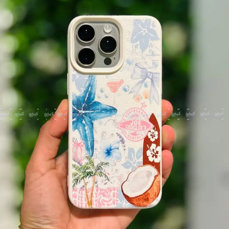 Tropical Starfish, Palm Tree & Floral Summer Phone Case 1