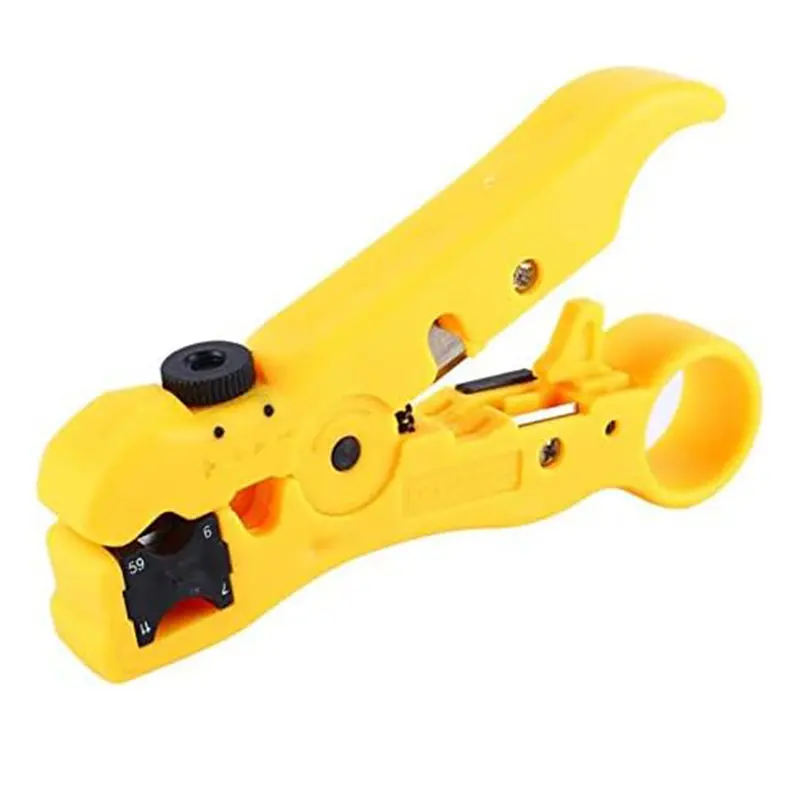Universal 3-In-1 Cable Stripping Tool – For Coaxial, Ethernet & Power Wires 1