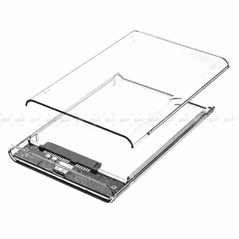 Utopia Sata To Usb-C Mobile Hard Drive Dock – Transparent Design 1