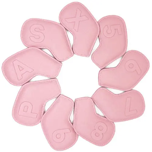 Venus 9-Piece Magnetic Iron Head Cover Set – Pink (Covers #5–9, S, A, P, X) 1