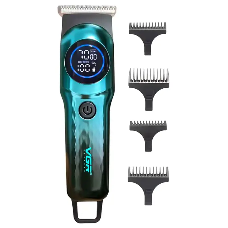 Vgr V-966 Professional Cordless Hair Trimmer – Precision Cutting, Green Housing 1