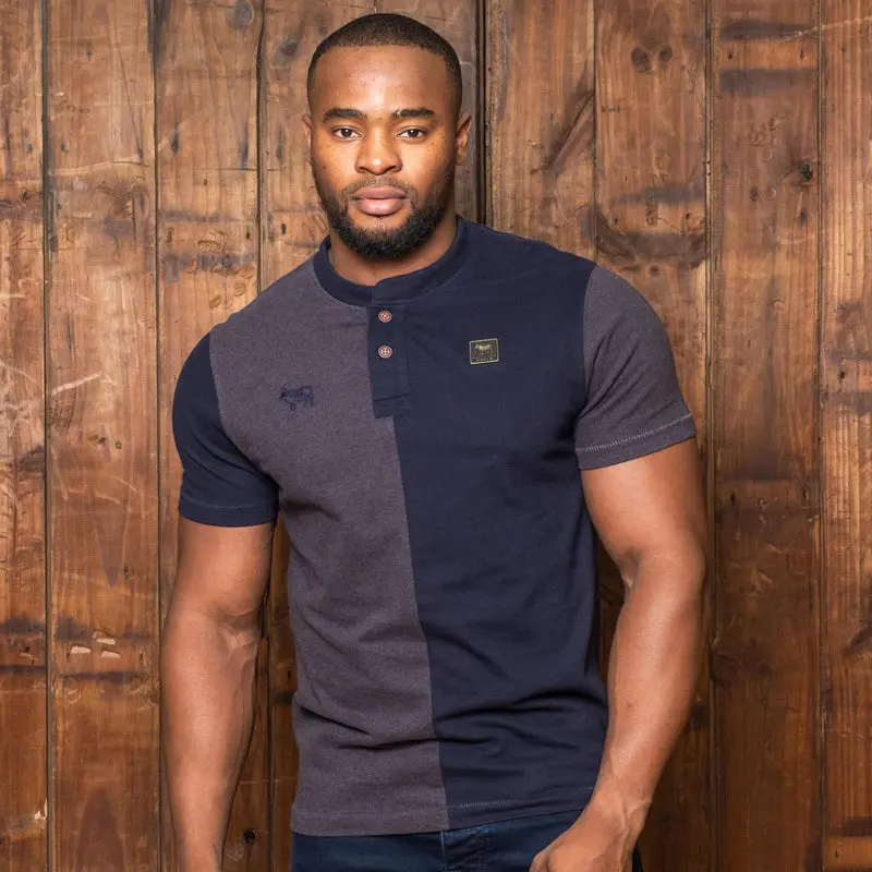 Vintage Rugby Henley Shirt – Midnight Navy 1