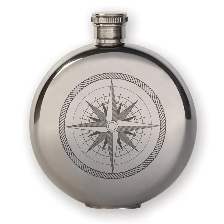 Vintage-Style Compass Flask Canteen 1