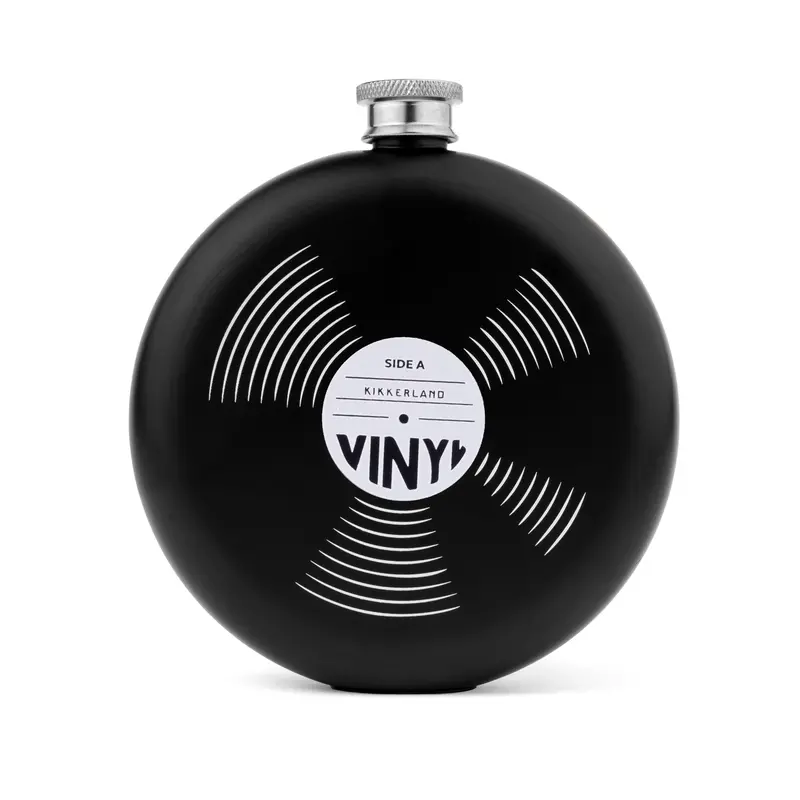 Vintage-Style Vinyl Record Hip Flask 1