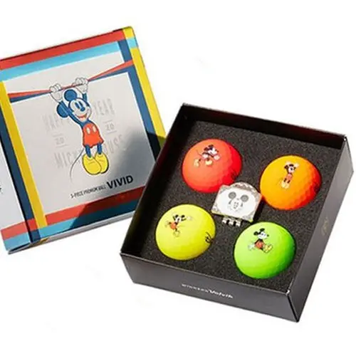 Volvik Disney Mickey Mouse Vivid Golf Ball Gift Set – 4 Balls + Ball Marker 1