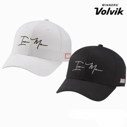 Volvik Marvel Iron-Man Adjustable Golf Cap – Black Or White 1