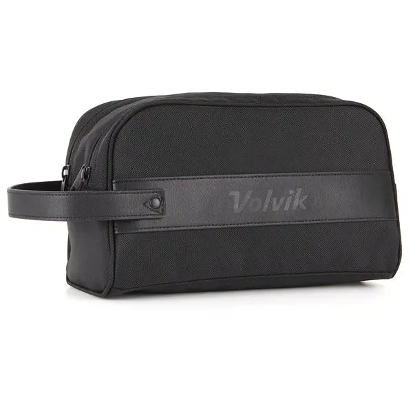 Volvik V4 Black Dual-Zipper Golf Travel Pouch For Tour Bags 1