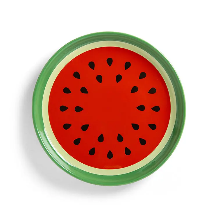 Watermelon-Shaped Ceramic Trinket Tray 1