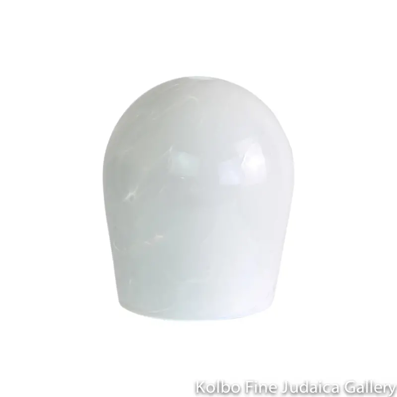 White Hand-Blown Breaking Glass Ceremony Set With Matching Pouch 1