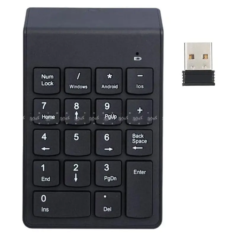 Wireless Mini Numeric Keypad – Compact Bluetooth Number Pad For Productivity 1