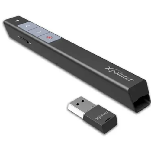X-Pointer Xpc100 Red Laser Presentation Remote – 98Ft Range, Black 1