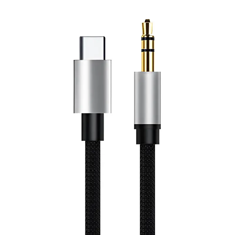 X-Scoot Aux-To-Usb-C Audio Cable – 1M, High-Fidelity Black Cable 1