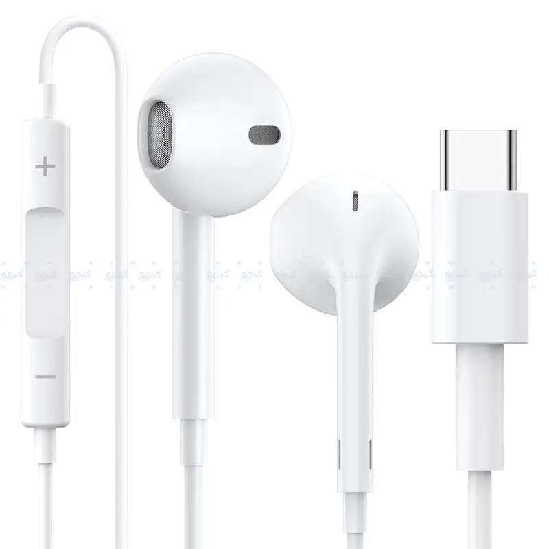 X-Scoot Xs-705 Type-C Wired Stereo Earphones – Sleek White Design 1