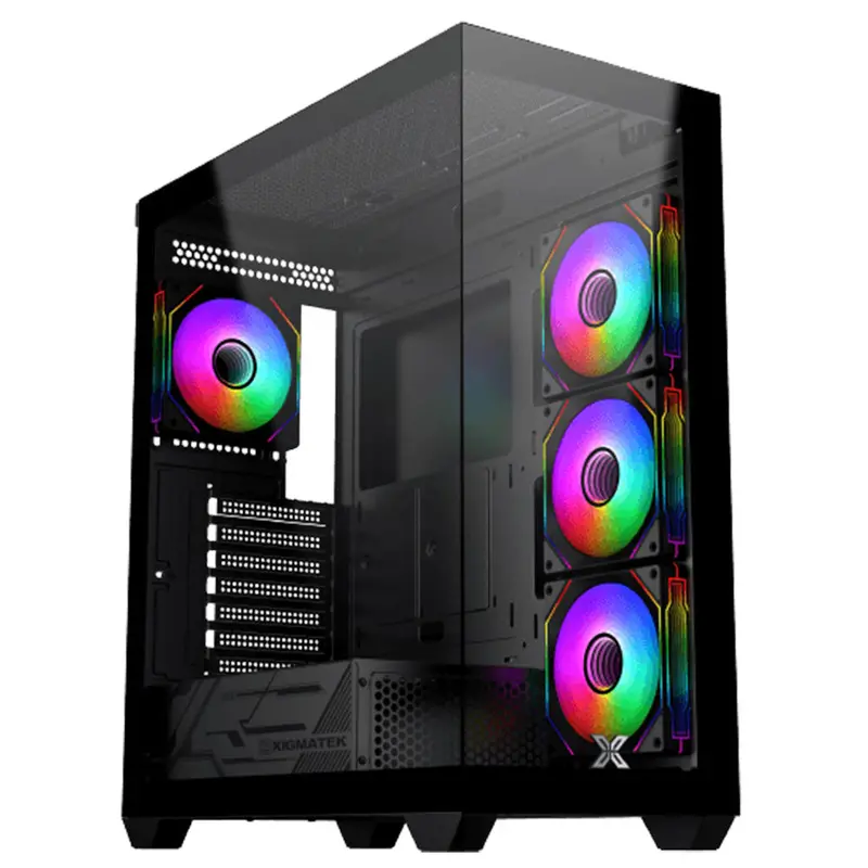 Xigmatek Blast Argb Mid-Tower Pc Case With X-Power 600W 80 Plus White Psu Bundle 1