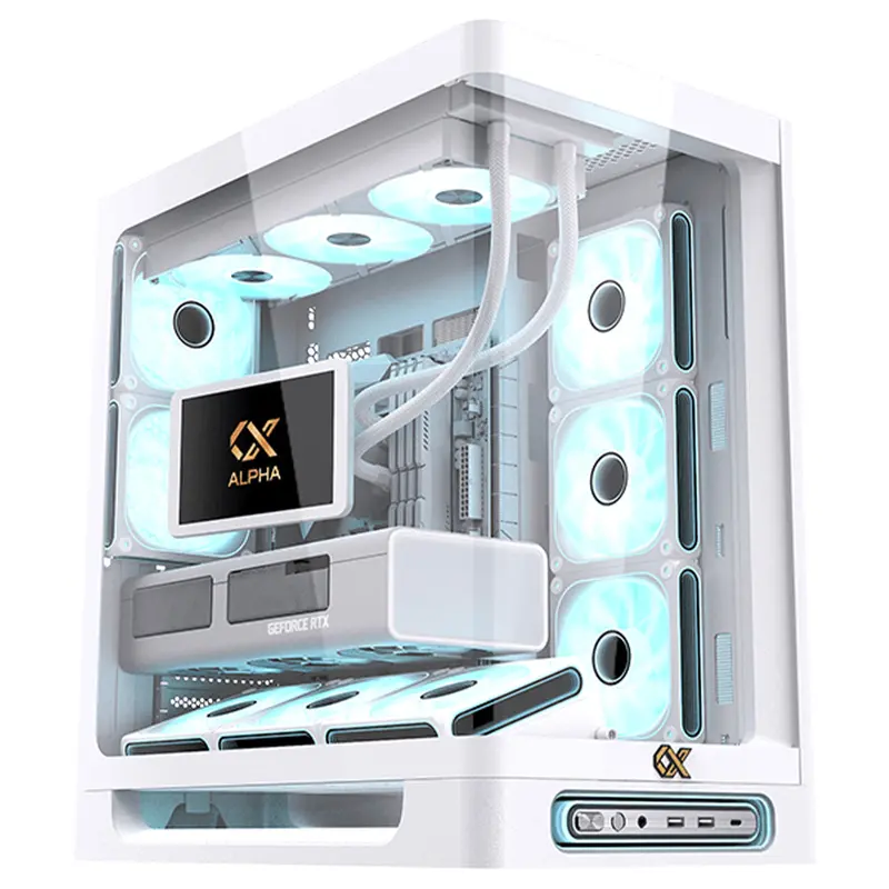 Xigmatek Heaven Air Arctic Edition Mid-Tower Case With Addressable Rgb 1