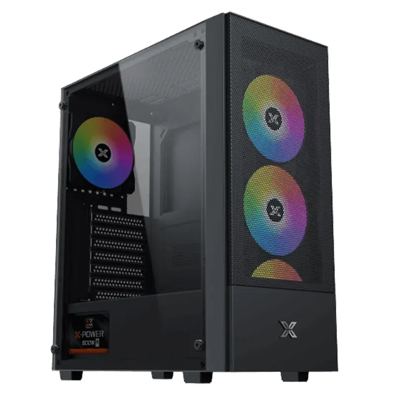 Xigmatek Hero Ii Air Argb Mid-Tower Pc Case + 600W 80 Plus White Power Supply 1
