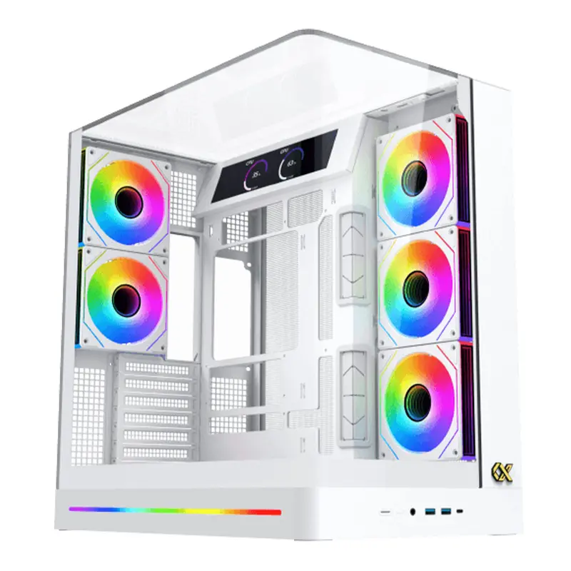 Xigmatek Pano Ii Lcd Argb Gaming Case – Arctic Edition Full-Tower With Rgb Display 1