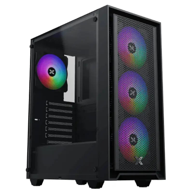 Xigmatek Sky Ii Mid-Tower Gaming Case With Rgb Lighting + 600W 80 Plus White Psu 1