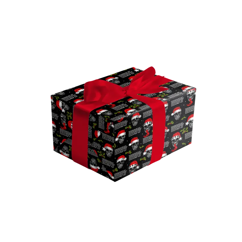 Xmas Skulls Festive Gift Wrap Pack 1
