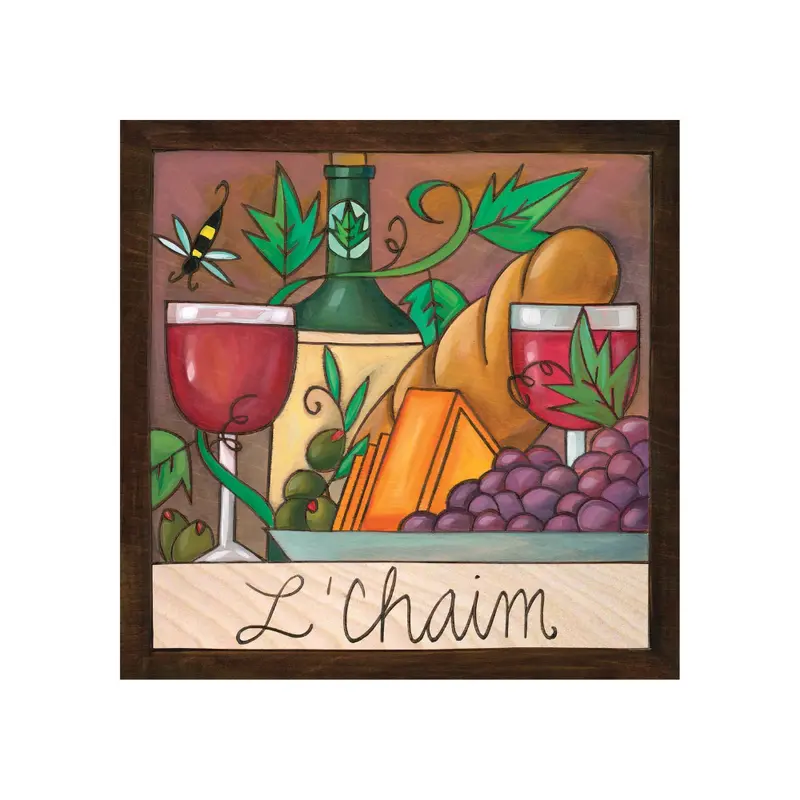 Yachad Wall Plaque – Hebrew For 'Together' – 9×9 Inch Decorative Art 1