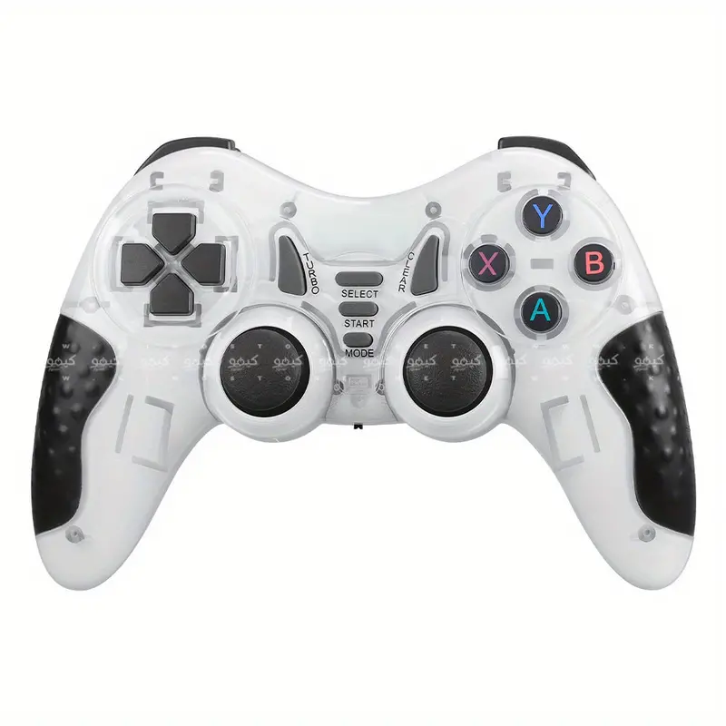 Zero Zr-7501 Wireless Gamepad – Single-Player, Analog Sticks, Rgb Accents, White 1
