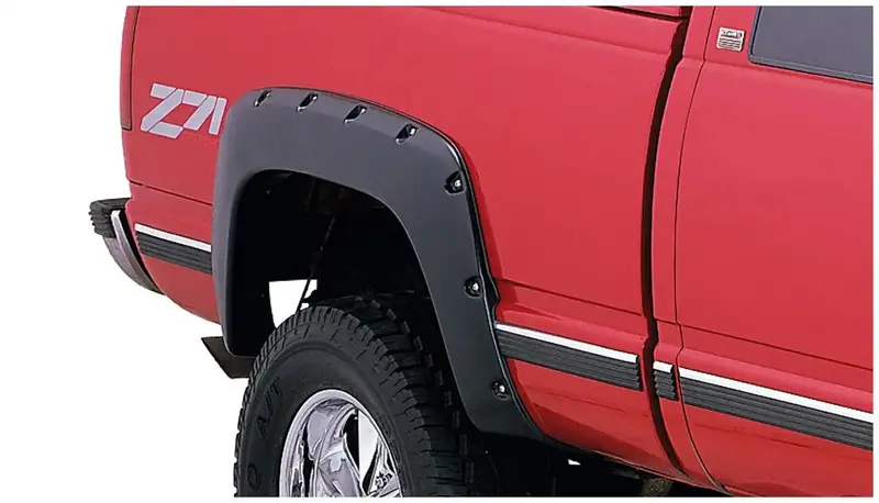 Bushwacker 40062-02 Pocket Style® Fender Flares – Textured Black, Bolt-On Fitment 1