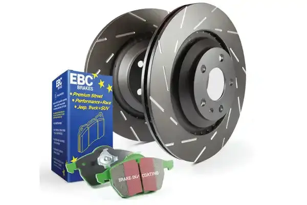 Ebc S4Kf1519 Slotted Brake Rotors – Noise-Reducing Narrow Slot Design 1