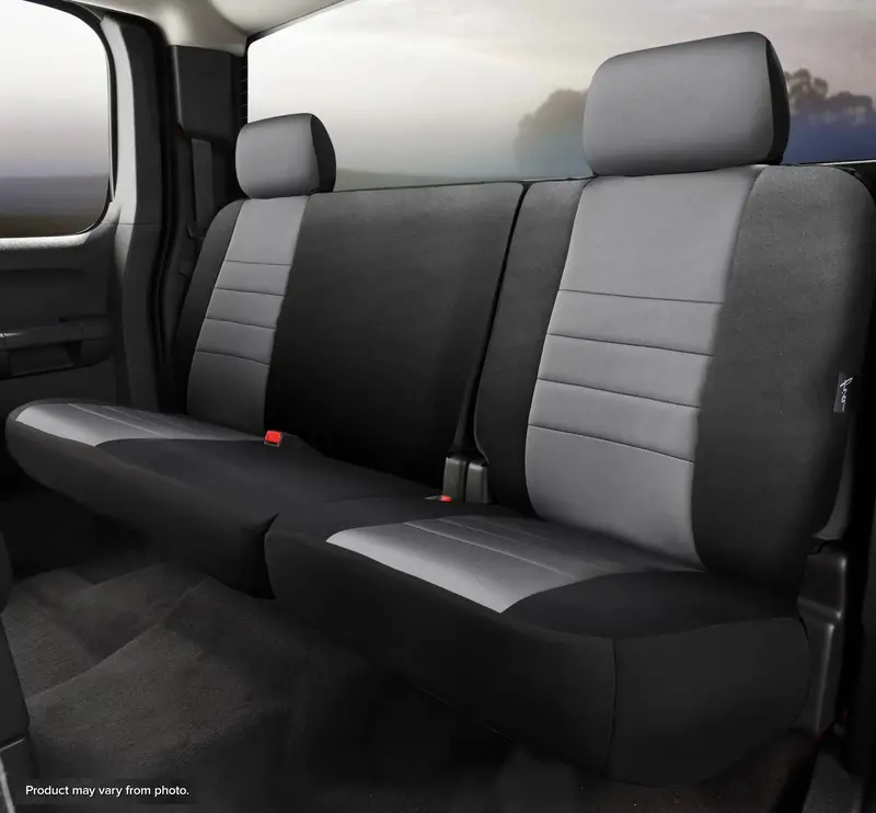 Fia Np92-74 Gray Rear Seat Cover – Neoprene Custom Fit With Black/Gray Contrast Panel 1